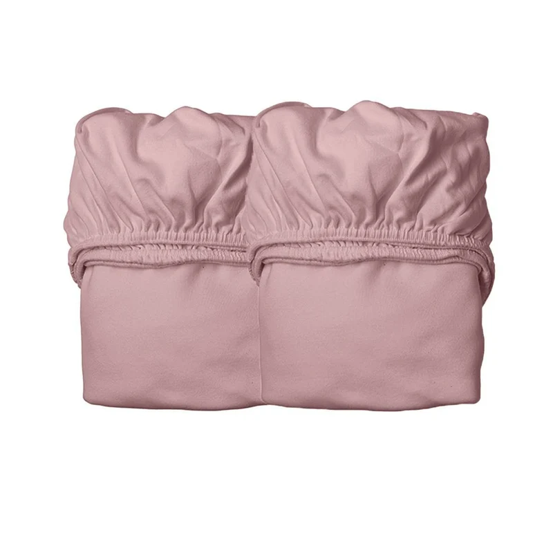 Lot de 2 draps Leander Dusty Rose pour lit Luna 70x140 cm