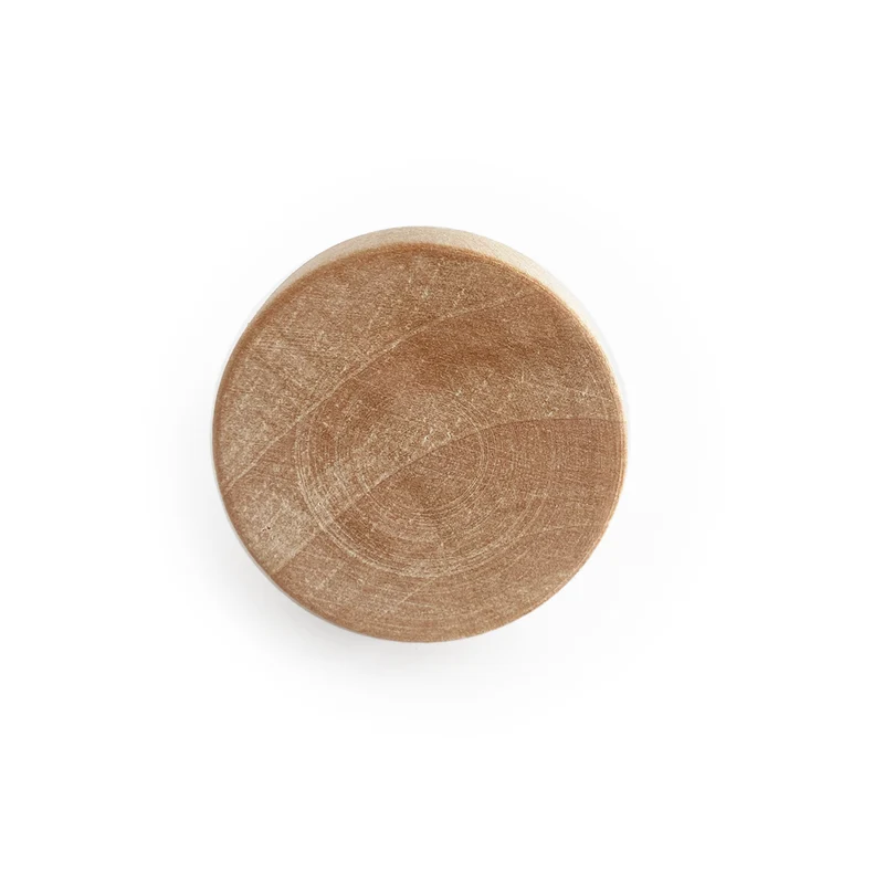 Bouton rond en bois