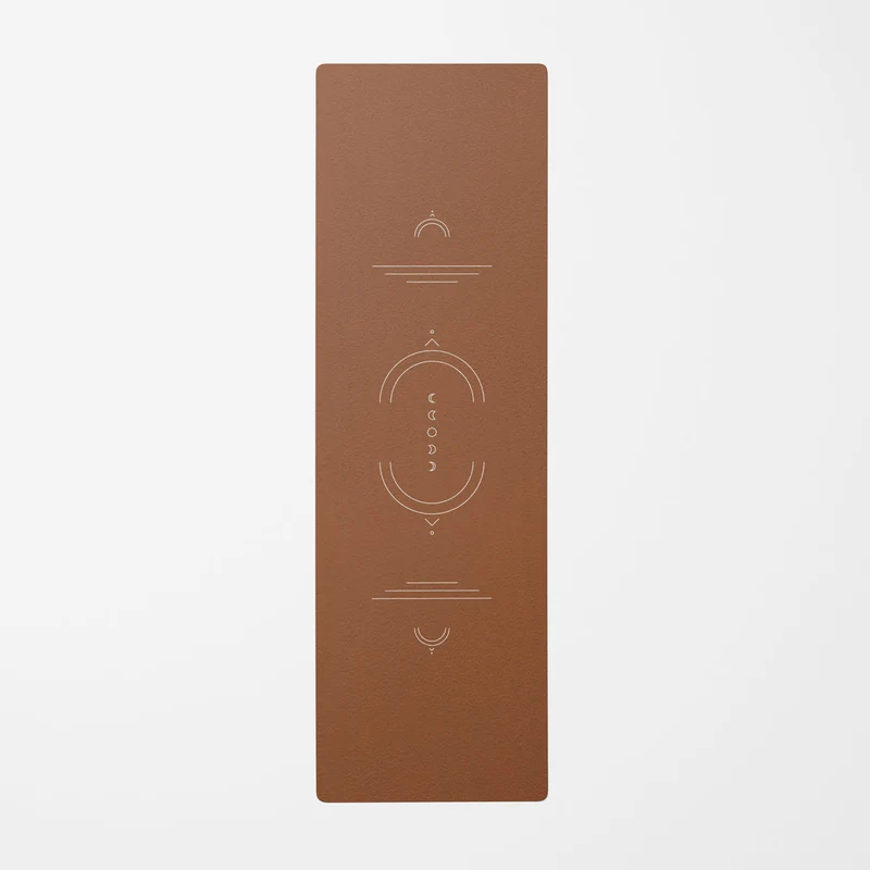 Tapis de yoga Rooted Soul Brown - Plus de tailles disponibles