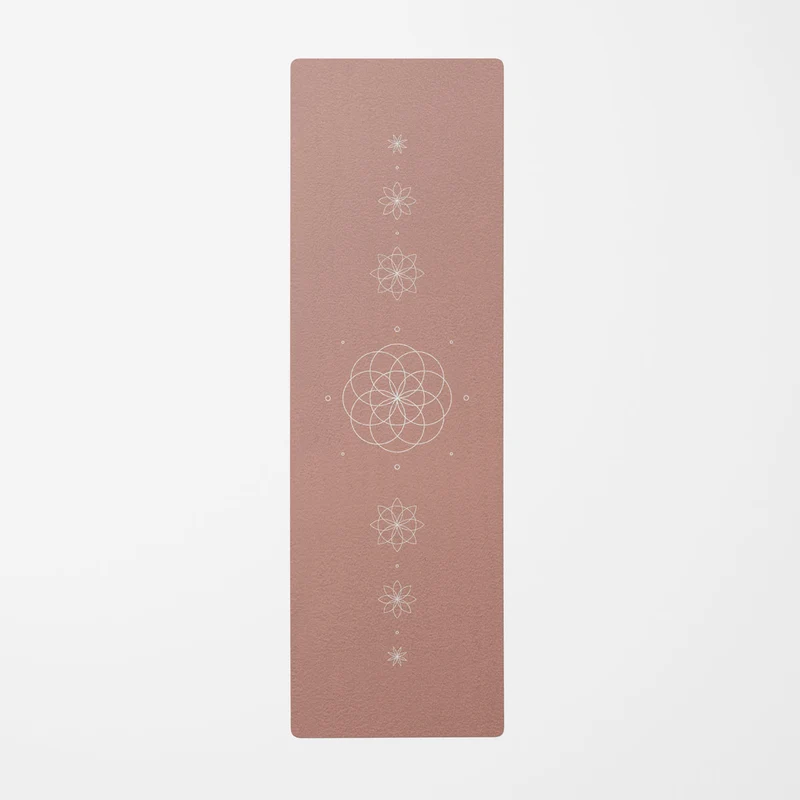 Tapis de yoga Pink Lotus Embrace - Plus de tailles disponibles