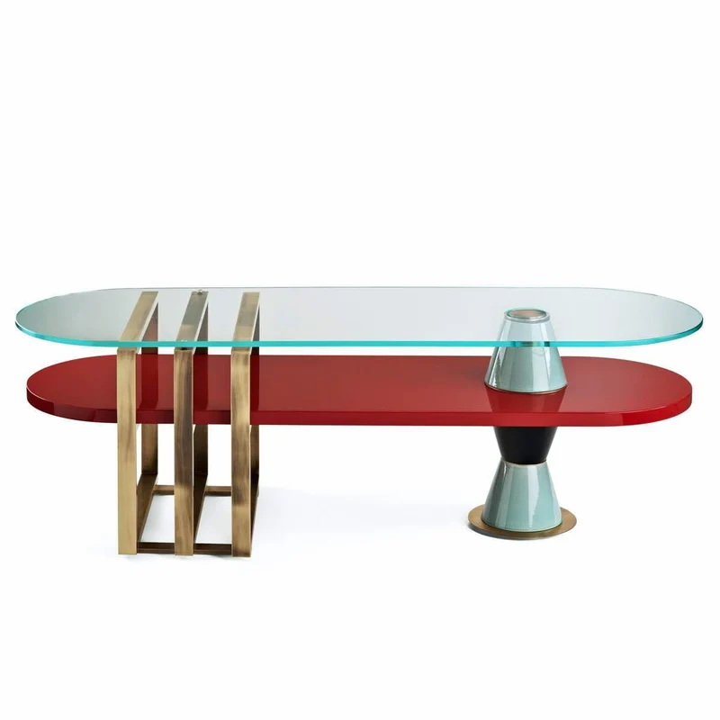 Oval Coffee Table PALM by Piero Angelo Orecchioni for Marioni