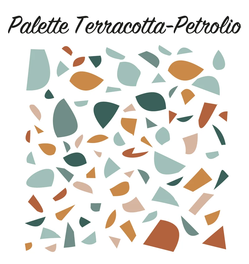 Stickers Muraux Terrazzo - Plusieurs Variantes de Couleurs Disponibles