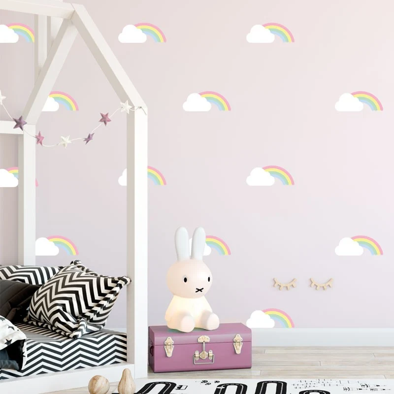 Stickers muraux enfants arc-en-ciel