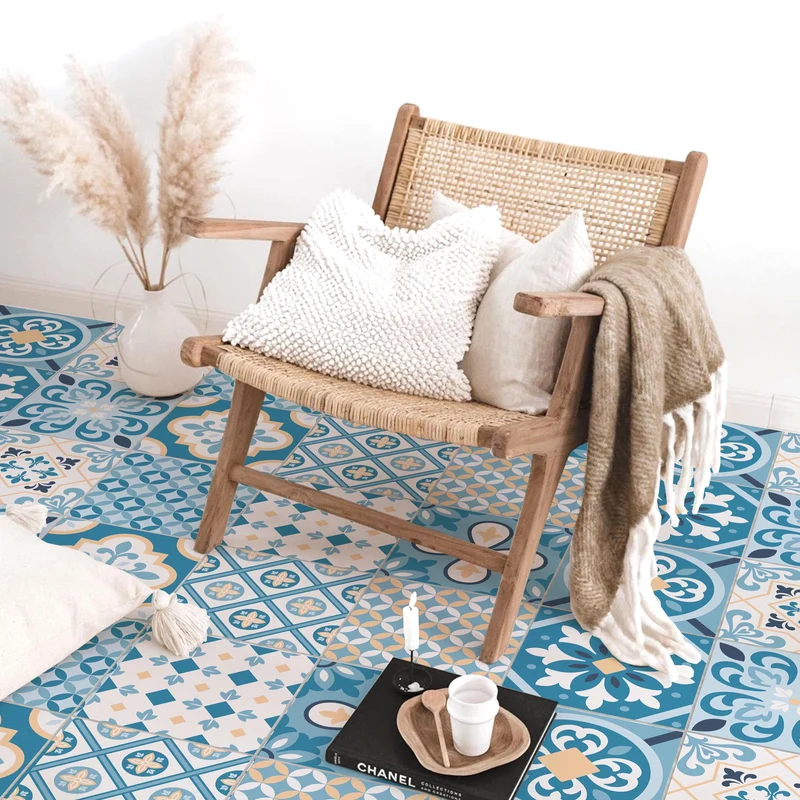 Carrelage de sol autocollant Madrid - Plusieurs tailles disponibles