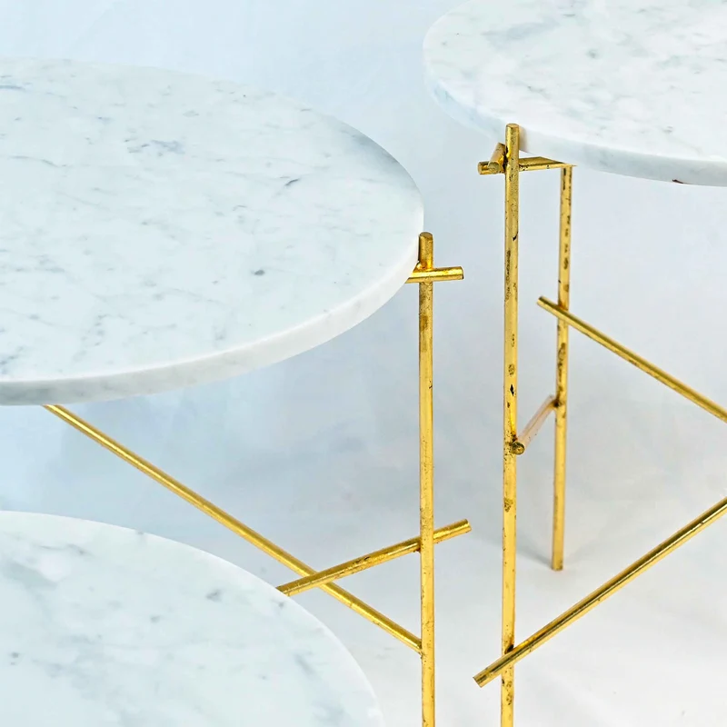 Stone Coffee Table STILTS Set of Three by Nicola Di Froscia for DFdesignLab