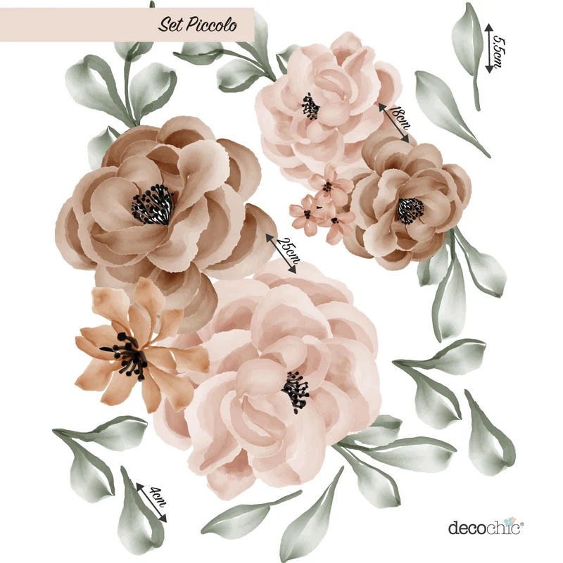 Stickers muraux Dusty Bloom - 2 tailles disponibles