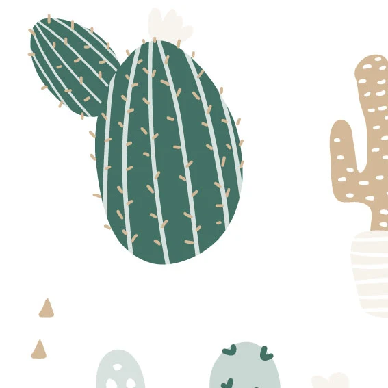 Tissu Adhésif Cactus Vert 50x200 cm