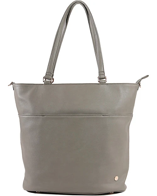 Sac à langer Citywalk Little Unicorn gris clair en cuir écaille