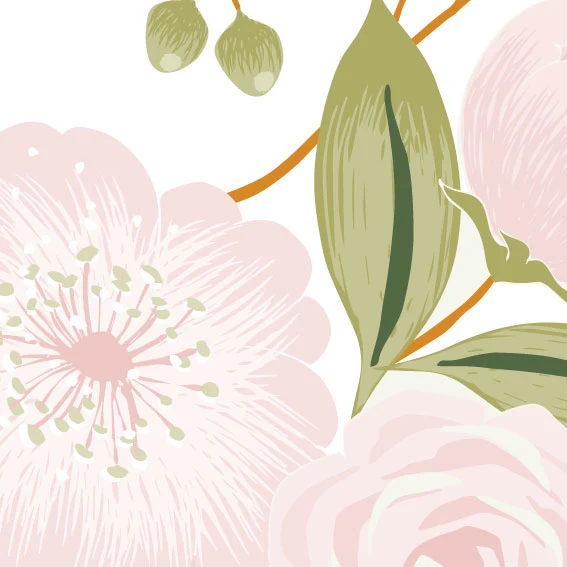 Tissu Adhésif Fleurs Roses 100x300 cm
