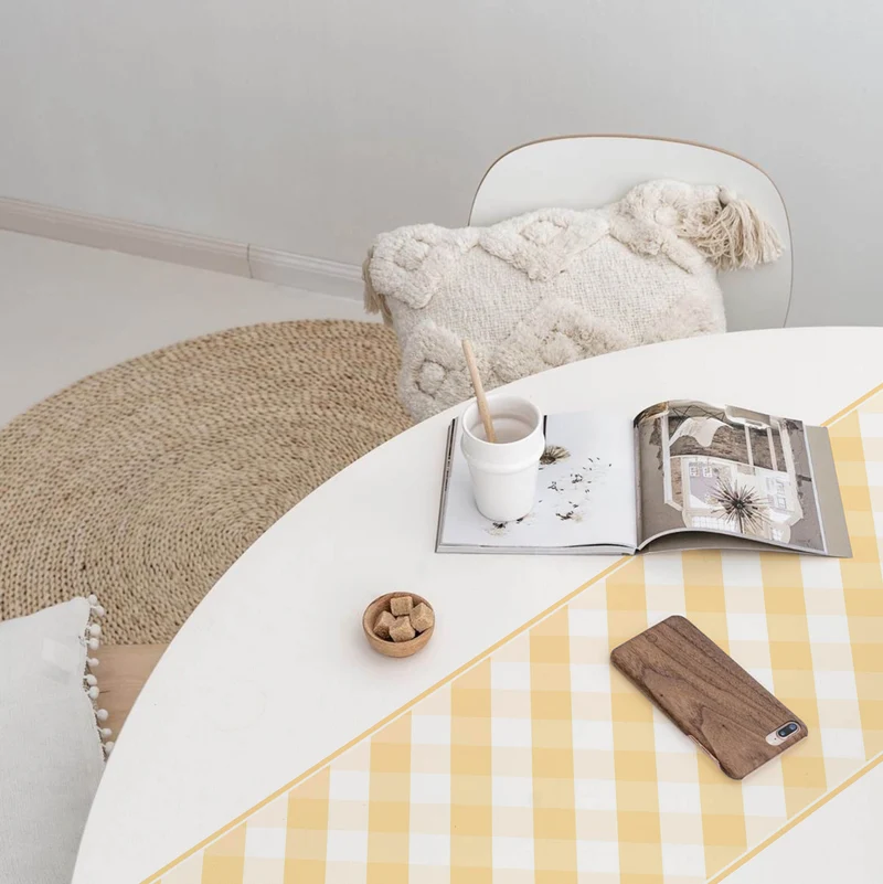 Tapis de passage en vinyle Vichy - Plus de couleurs disponibles