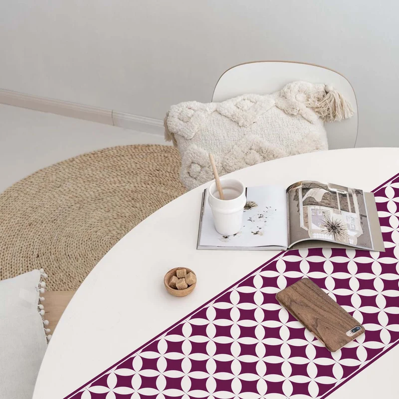 Chemin de table en vinyle diamant - Plus de couleurs disponibles