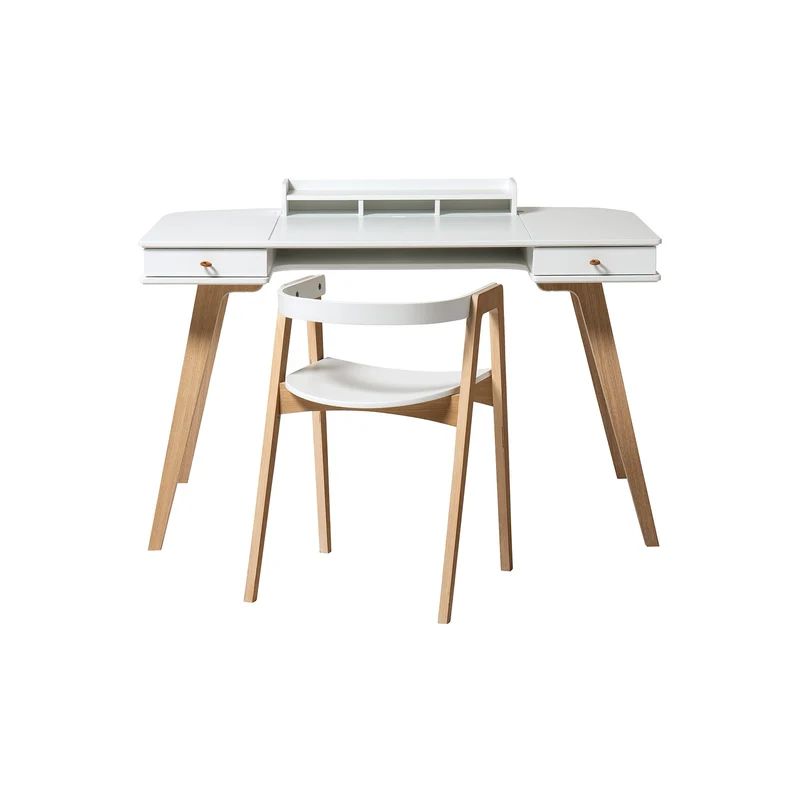 Ensemble de bureau en bois 66 cm et chaise réglable Oliver Furniture