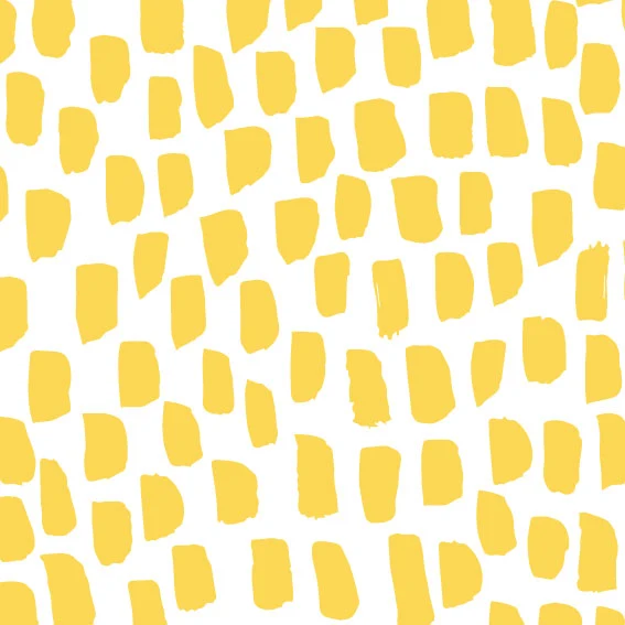 Tissu Adhésif Coups de Pinceau Jaune 53x52 cm