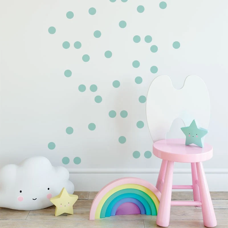 Stickers muraux ronds - Plus de couleurs disponibles