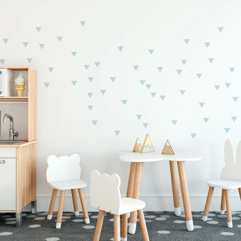 Stickers muraux triangulaires - Plusieurs couleurs disponibles