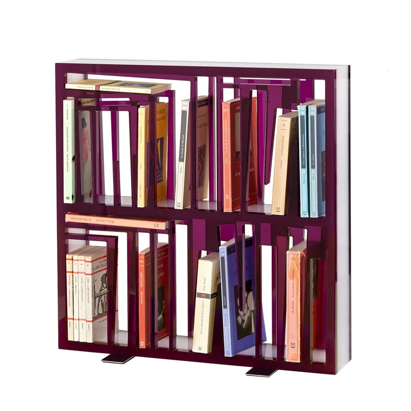 Plexiglass Bookshelf BOOKSHAPE Small Standard Edition by Lettera G