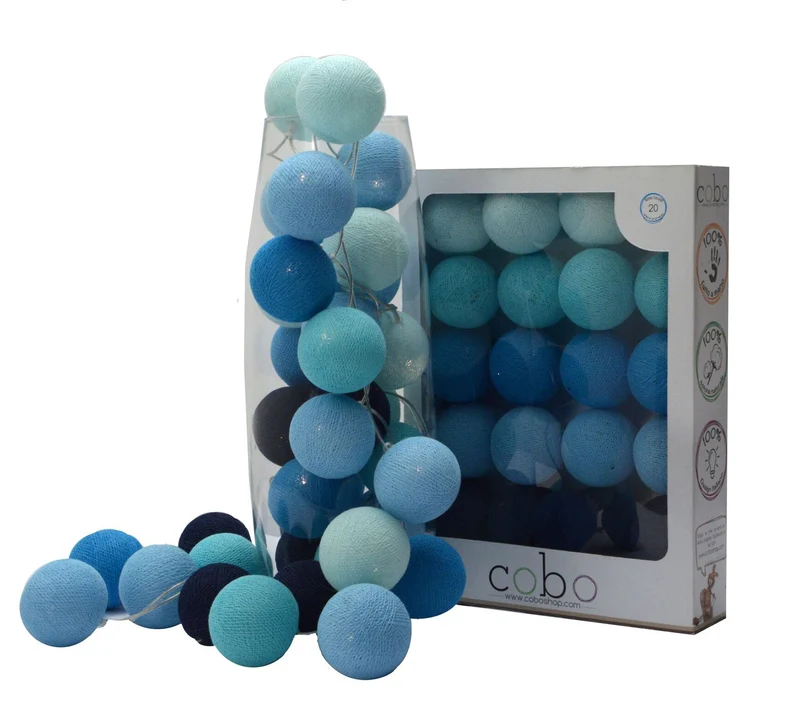 Boules lumineuses à led turquoise