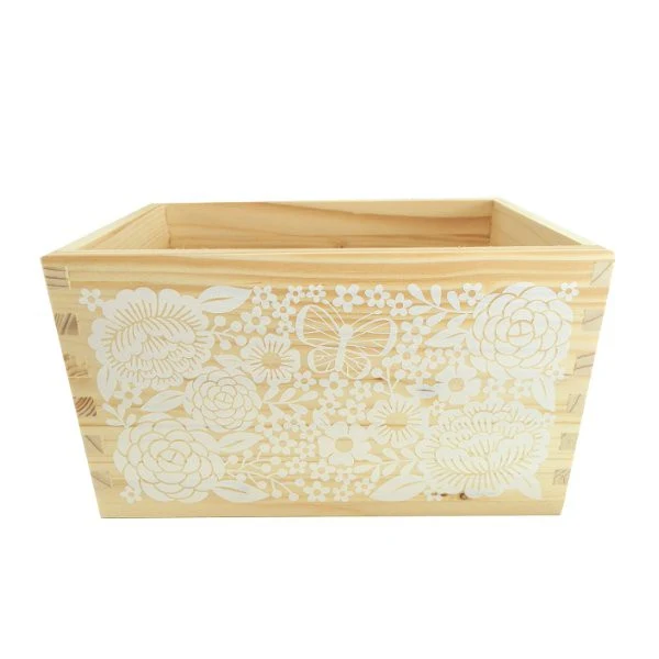 Boîte à Papillons en Bois Blanc