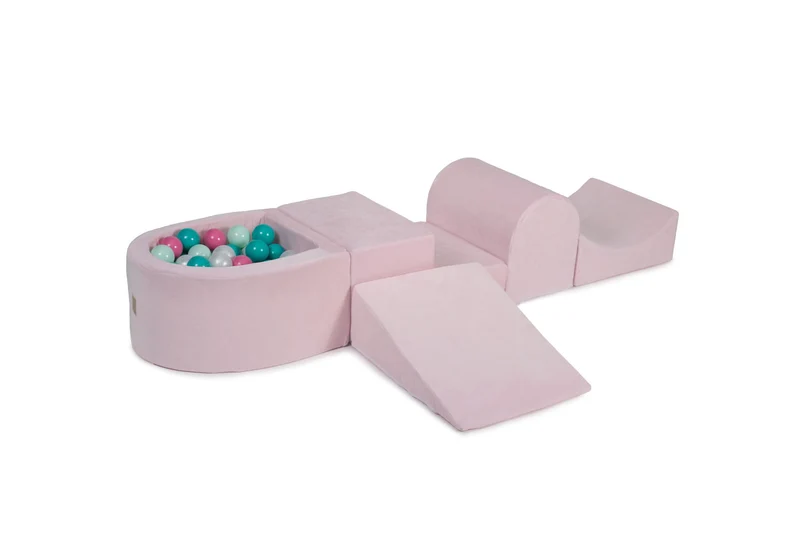 Ensemble de jeu rose avec boules de billard perle, menthe, turquoise et rose MeowBaby