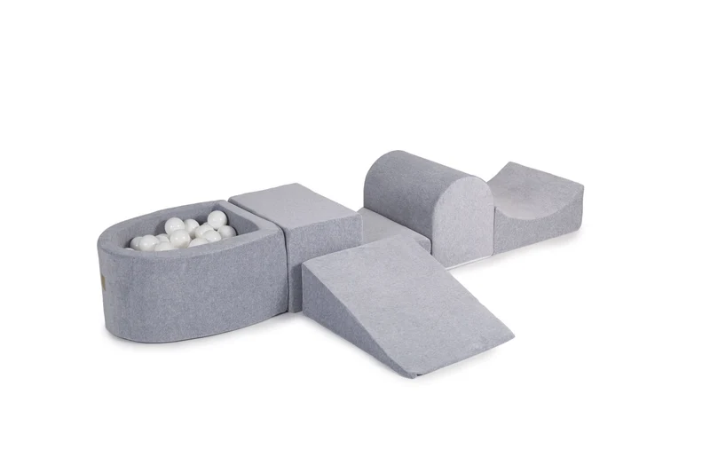 Ensemble de jeu de piscine à balles blanches MeowBaby