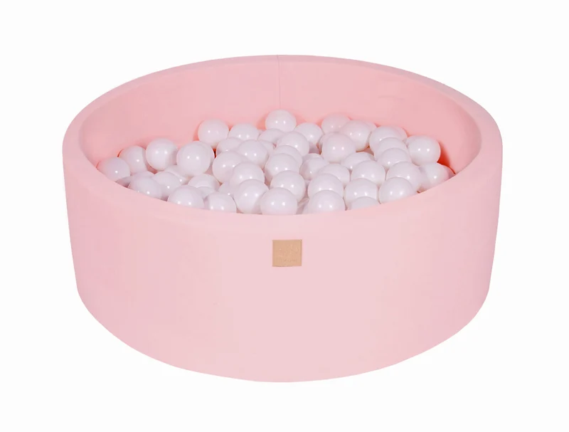 Piscine rose avec boules blanches MeowBaby