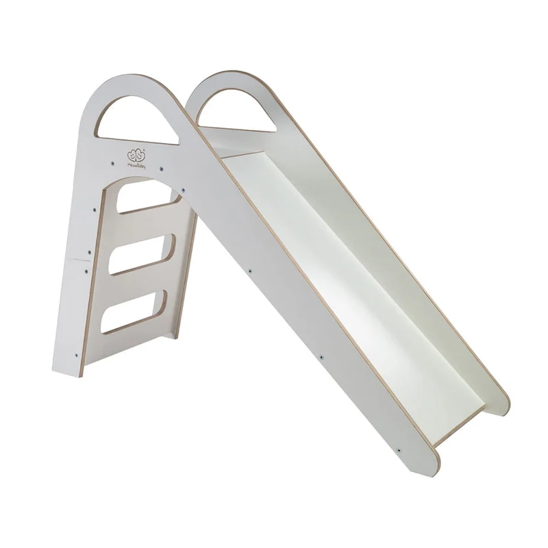 Toboggan Montessori en bois Scandi White MeowBaby