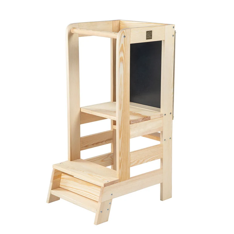 Tour Montessori en bois avec tableau noir MeowBaby