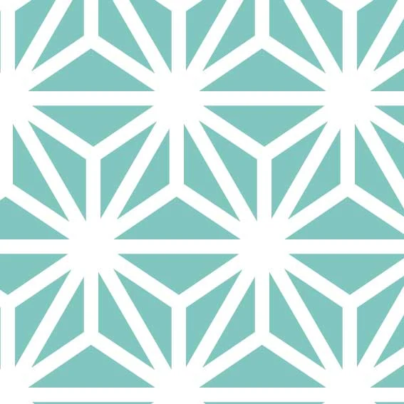 50x100 cm Vinyle Origami Turquoise
