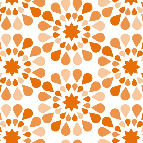 Blason en vinyle orange 50x98 cm