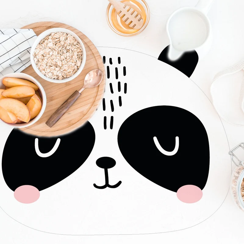 Set de table pour enfants en vinyle Panda Girl