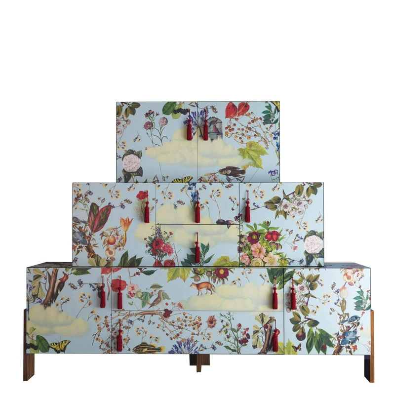 Cabinet ZIQQURAT 200x246 FLOWERS by DriadeLab for Driade