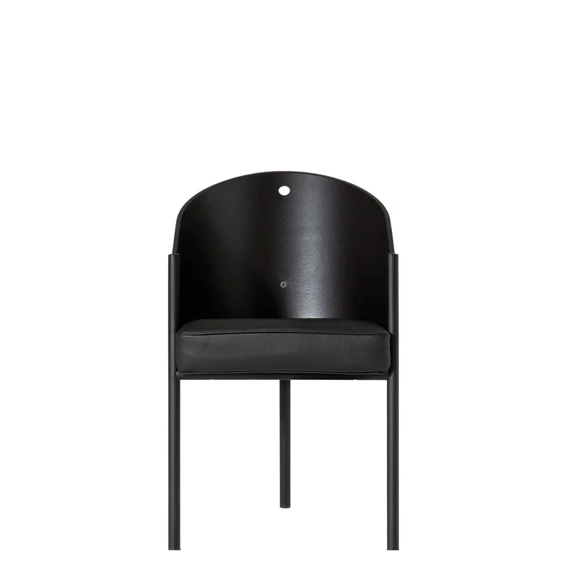 Oak Wood Chair COSTES Black by Philippe Starck for Driade