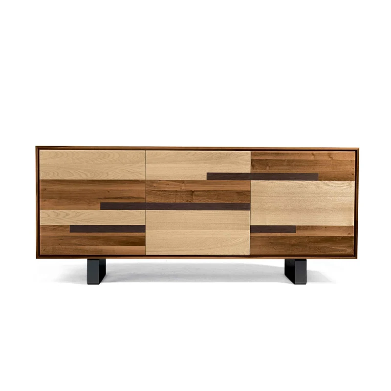 Walnut Wood Sideboard MATERIA Natura Doors by Dale Italia
