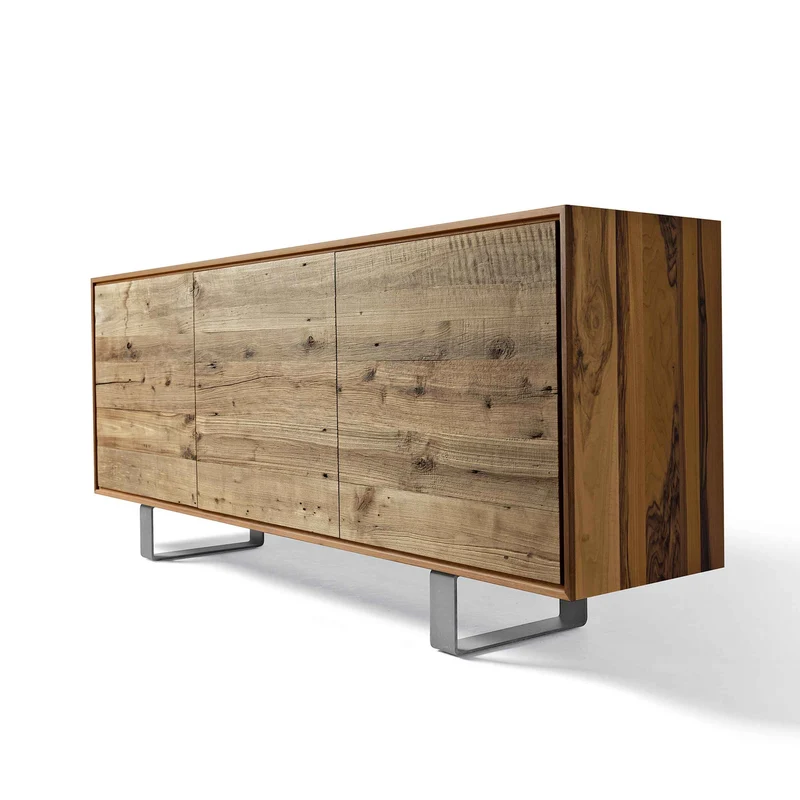 Walnut Wood Sideboard MATERIA Ontano Doors by Dale Italia