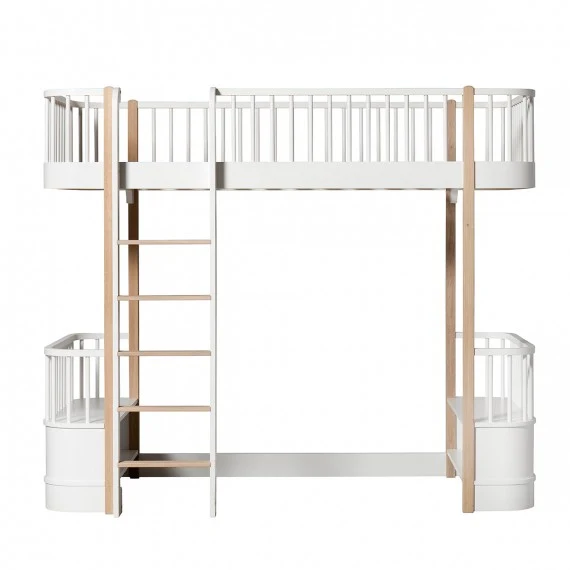 Lit mezzanine en bois original Oliver Furniture - 2 options de couleurs