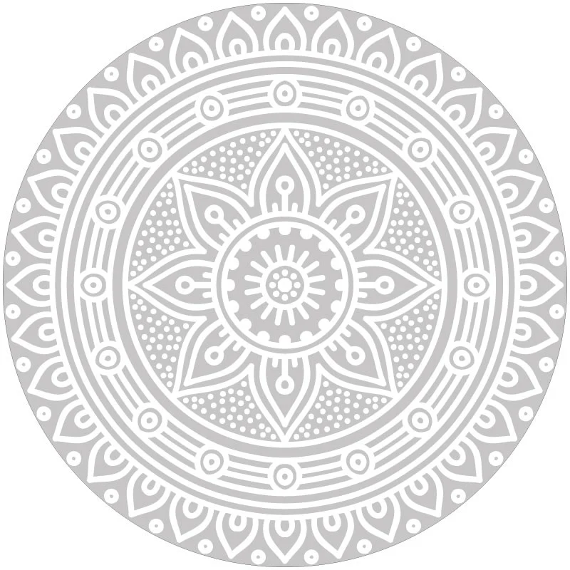 Tapis rond en vinyle - Plusieurs couleurs disponibles