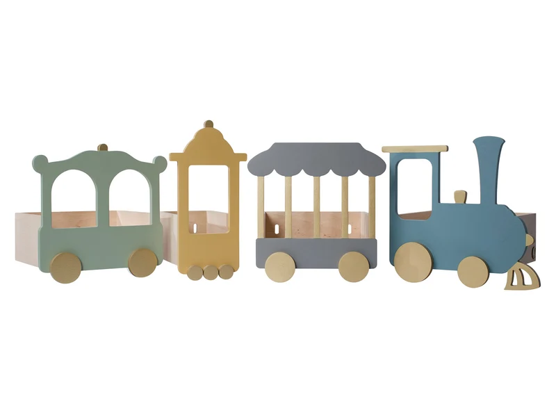 Étagère de train de cirque de Varsovie gris poussiéreux