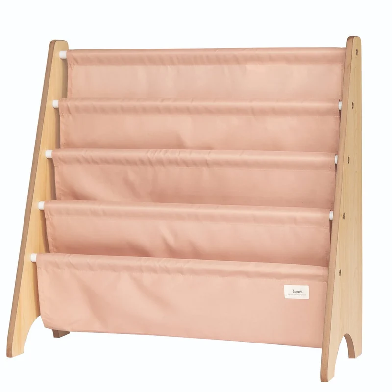 Bibliothèque Montessori Argile Rose 3 Pousses