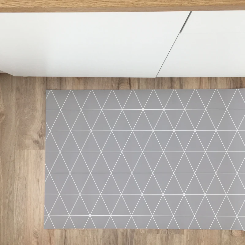 Tapis en vinyle Triangles - Plusieurs couleurs disponibles