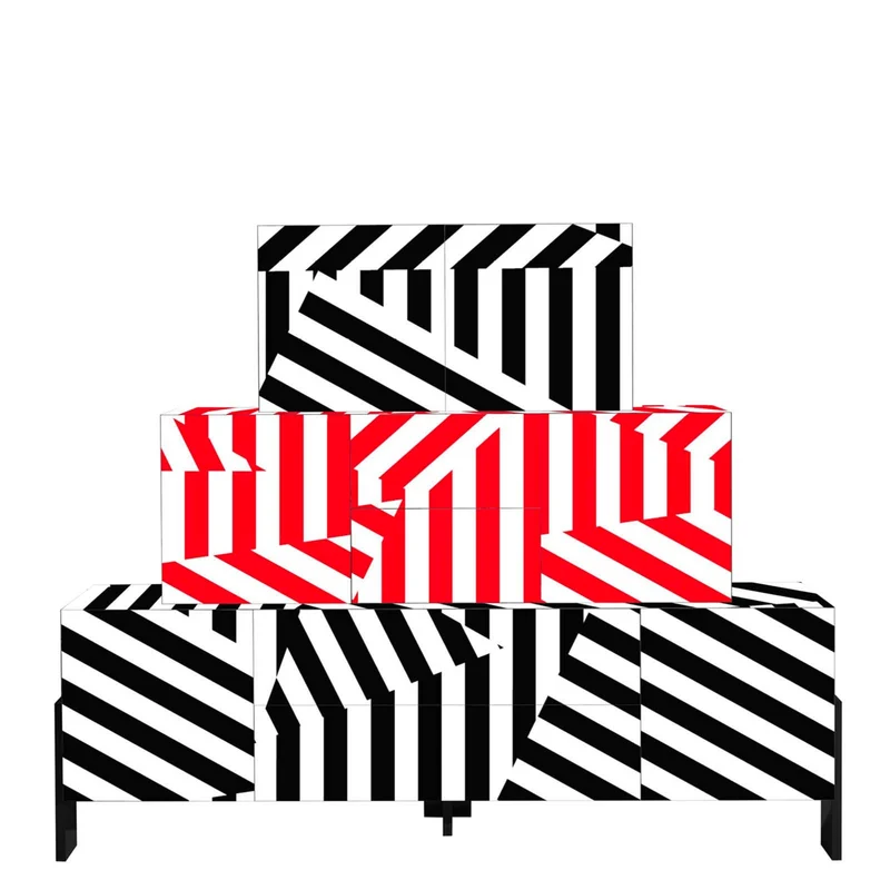 Cabinet ZIQQURAT 200x246 STRIPES by DriadeLab for Driade