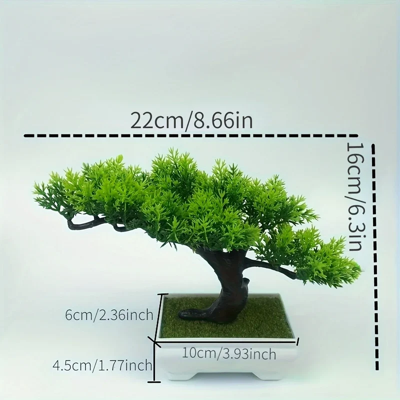 Artificial bonsai plants, small tree flower pots, fake plants, bedroom table decoration flower pots, hotel garden decoration