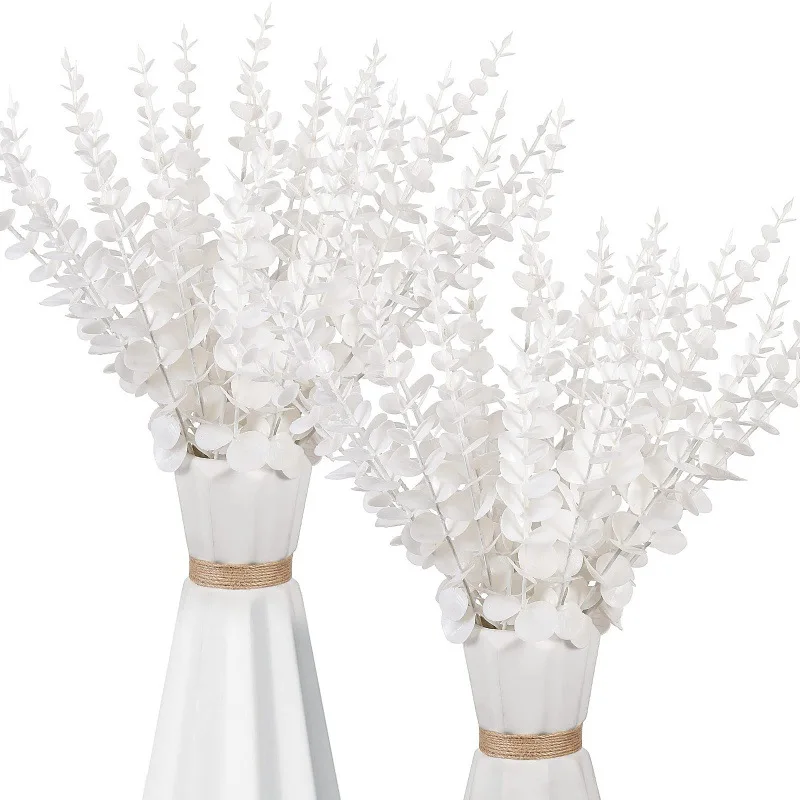 Artificial Eucalyptus Leaves, Green Plant Branches for Wedding Party, Home Garden, Table Decoration, Wreath, Outdoor 10/20/50Pcs