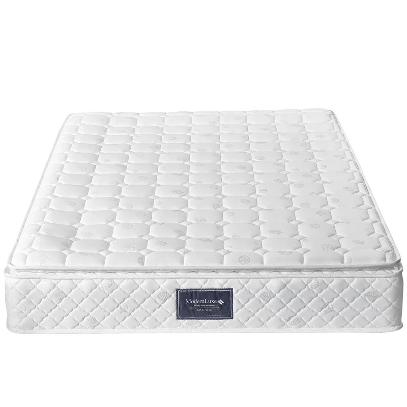 VSOGA Spring Core Mattress, 7-zone Cold Foam Mattress, Pocket Springs, Quilted Microfiber Cover, Firmness Level H3, Height 25 Cm