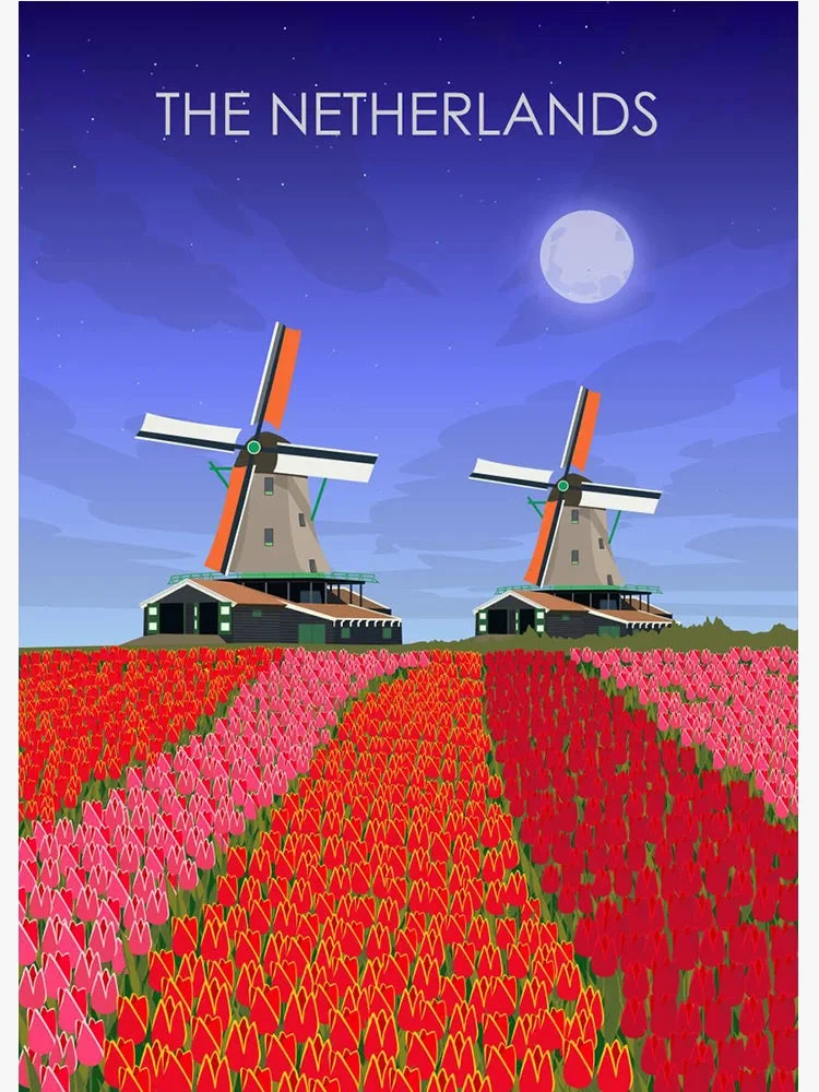 affiche de voyage artistique du monde pour décoration intérieure