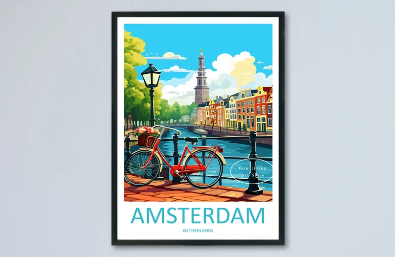 affiche artistique des plus belles villes du monde
