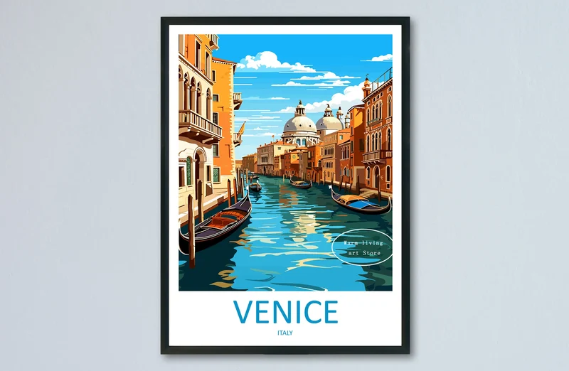 affiche de voyage en toile paysages urbains célèbres