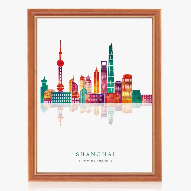 affiches et impressions skyline de grandes villes pour décoration artistique