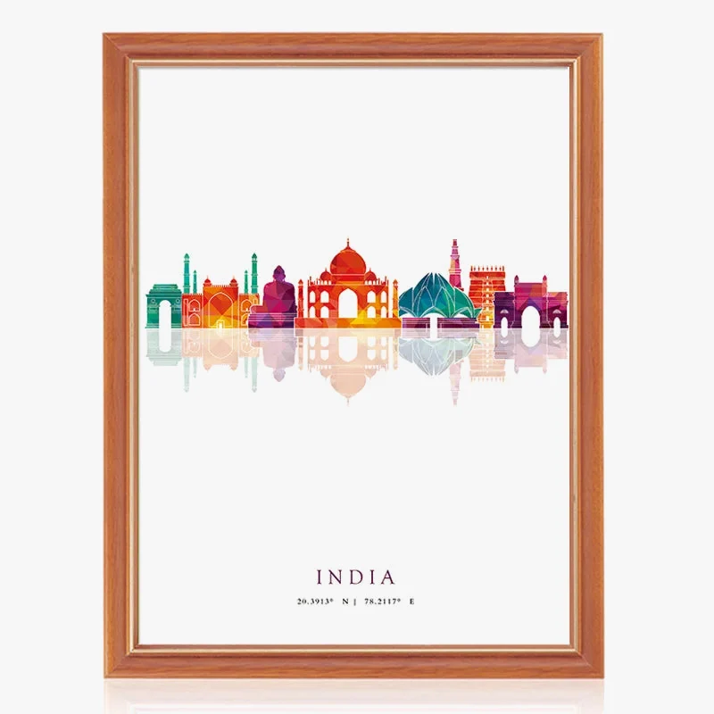 affiches art mural skyline de grandes villes pour décoration intérieure