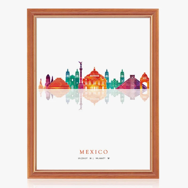 art mural skyline paris londres new york madrid décoration moderne
