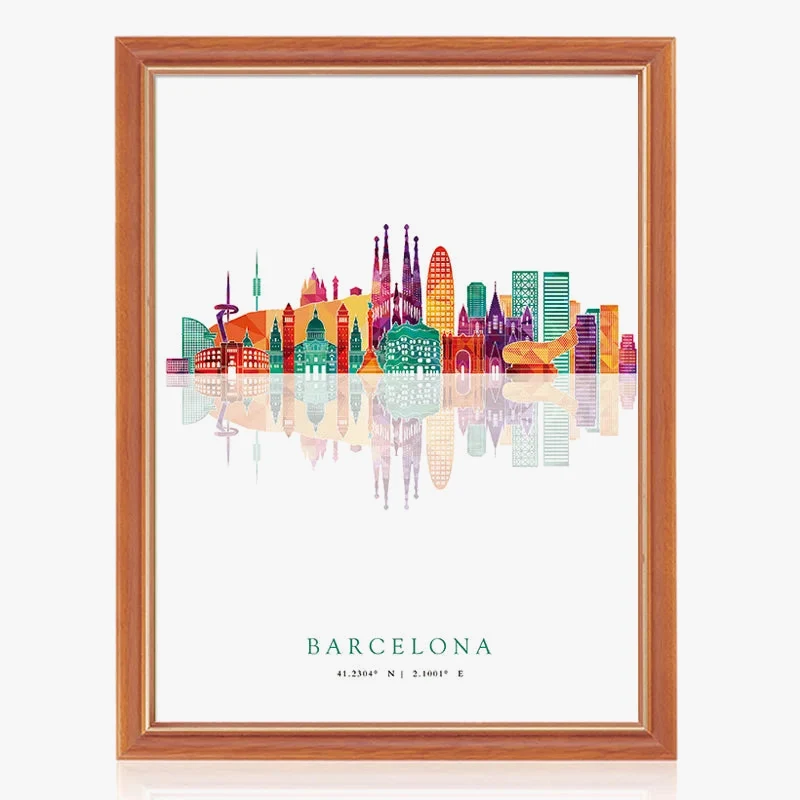 affiches et impressions art mural skyline des grandes villes